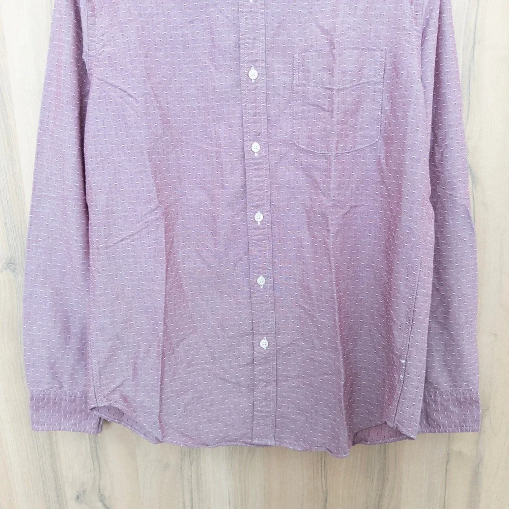 J.Crew Mens Button Down Shirt Sz M Oxford Slim Long Sleeve Preppy Classic Office